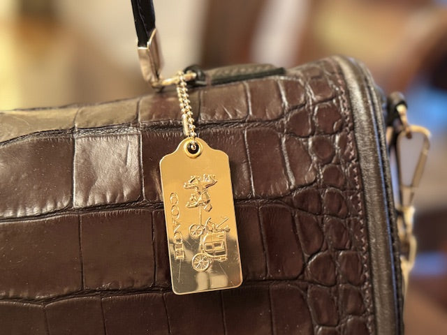 RARE COACH Rogue Genuine Alligator Handbag LOT PUR001