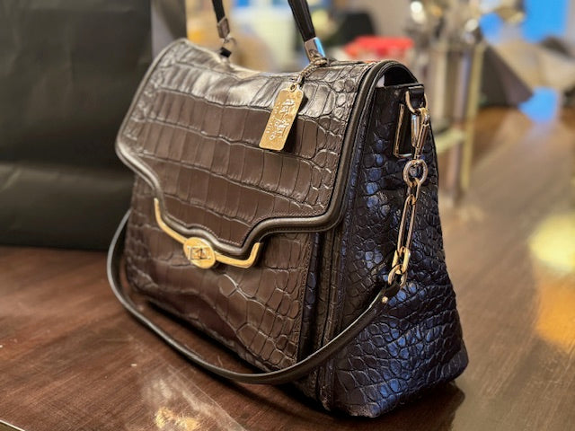 RARE COACH Rogue Genuine Alligator Handbag LOT PUR001