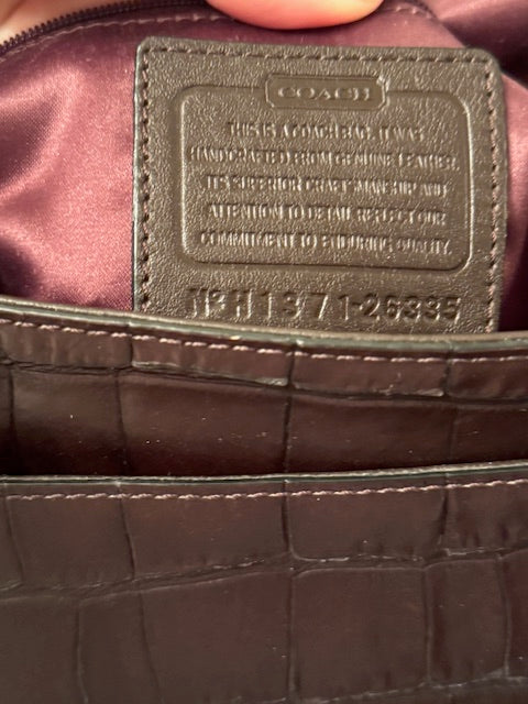 RARE COACH Rogue Genuine Alligator Handbag LOT PUR001